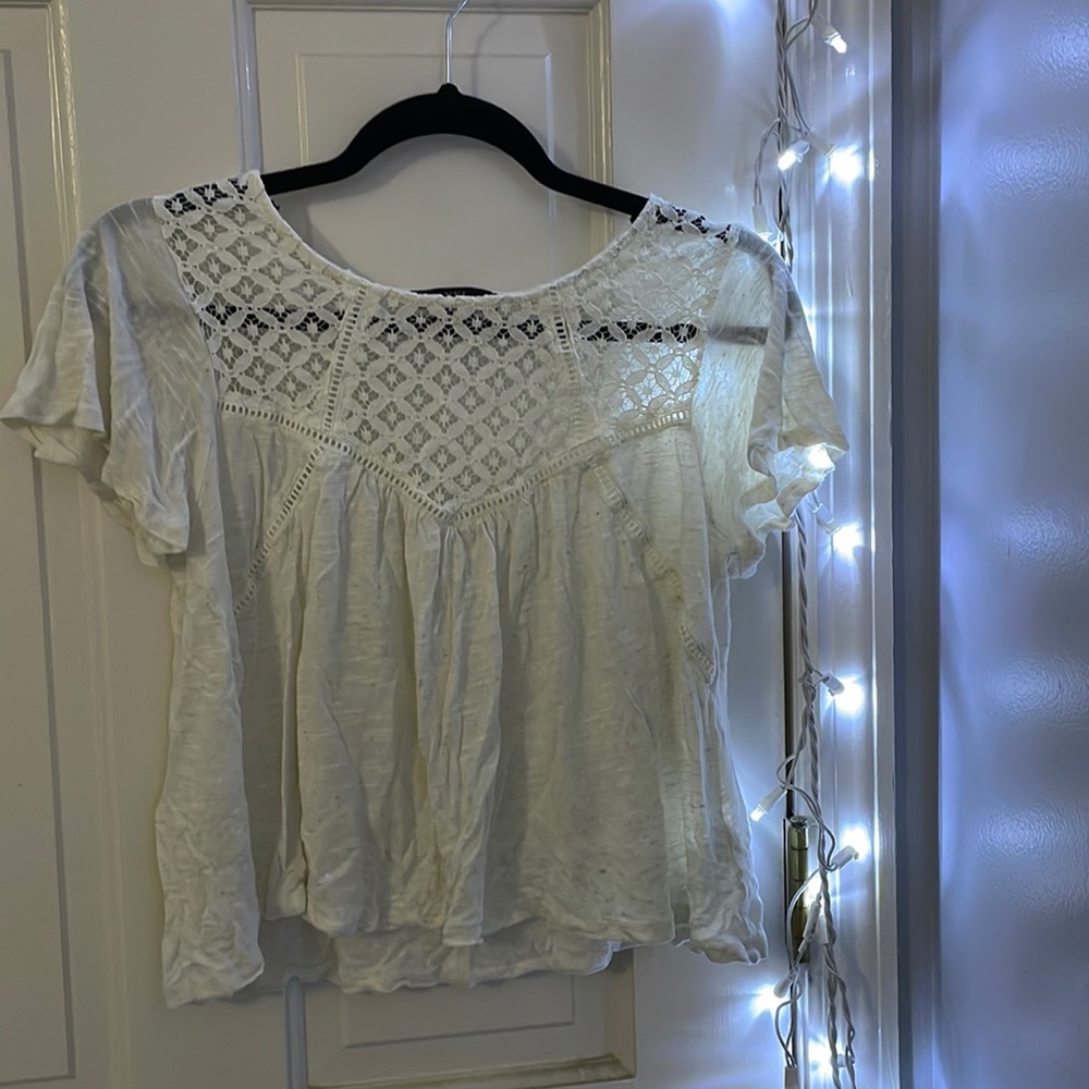 White shirt from forever 21.